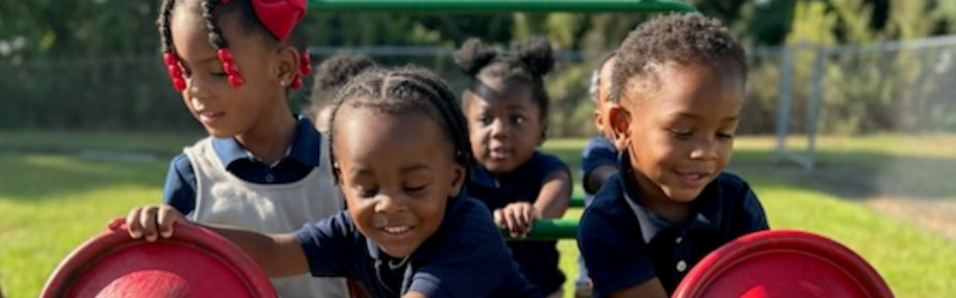 children playing at the playground